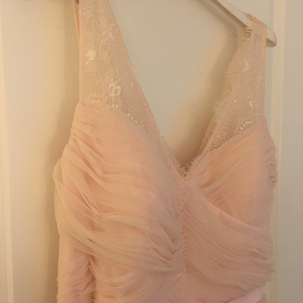 Hitherto Bhldn Blush Bridesmaid dress